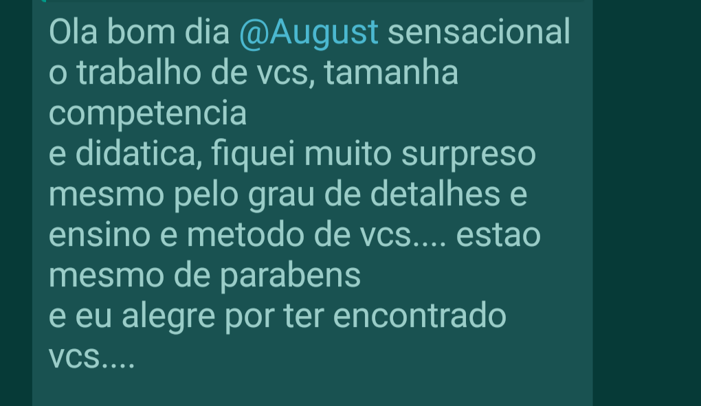 Feedback de aluno 13