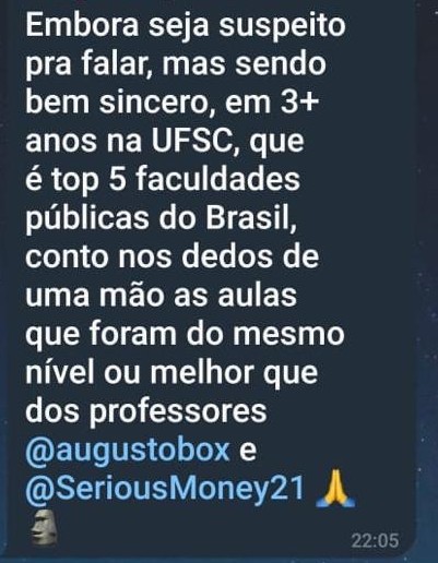 Feedback de aluno 20